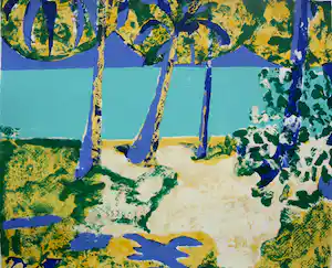 Jeroen Krabbé - Zeefdruk: A view from my window - 1995 vendu pour 175€ !