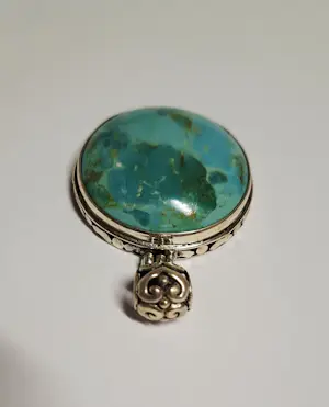 Nieuwe zilveren hanger met turkoois kopen? Bied vanaf 70!