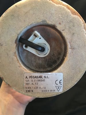 A. Pegasan - Prachtige zware alabast lamp kopen? Bied vanaf 50!