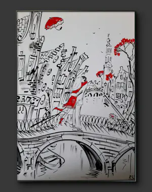 Elva Polyakova - In Amsterdam x 3 painting's kopen? Bied vanaf 10!