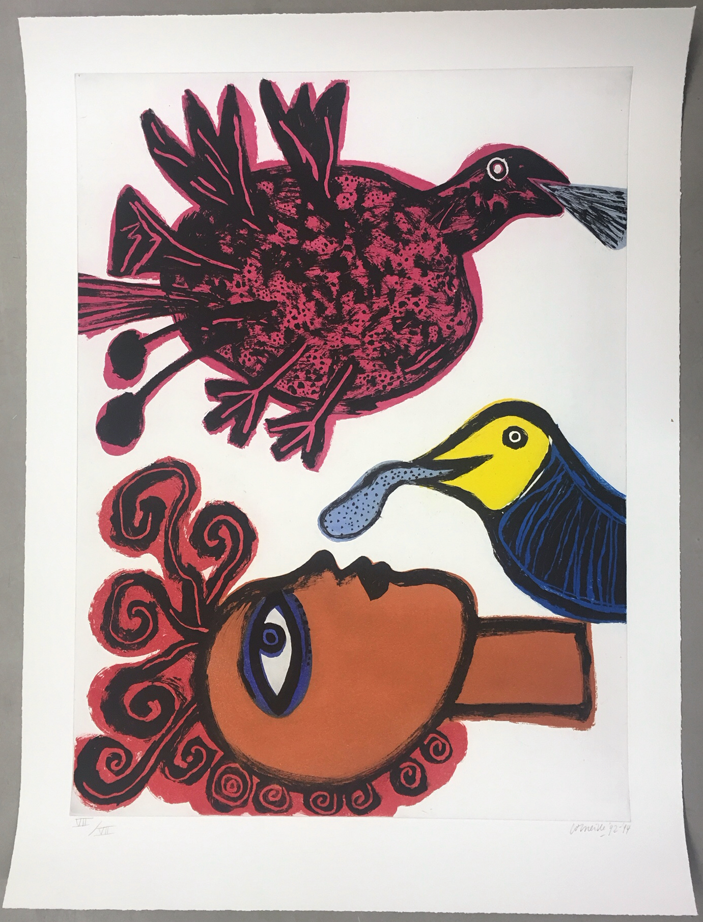 Corneille - Ets en aquatint, Echo de L'Afrique (Zeer groot!) kopen? Bied vanaf 500!