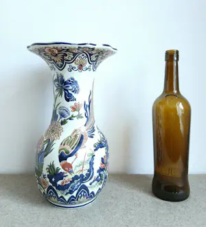 Royal Boch - vintage polychroom aardewerk vaas kopen? Bied vanaf 23!