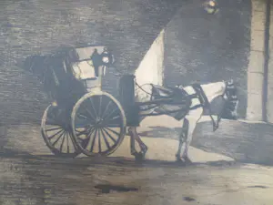 Willem Witsen - Rijtuig onder Waterloo Bridge Londen 1890 kopen? Bied vanaf 250!