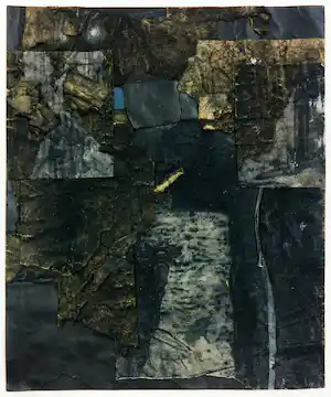 herman de vries - Uniek werk op papier, Collage trouvé (1960) vendu pour 1000€ !