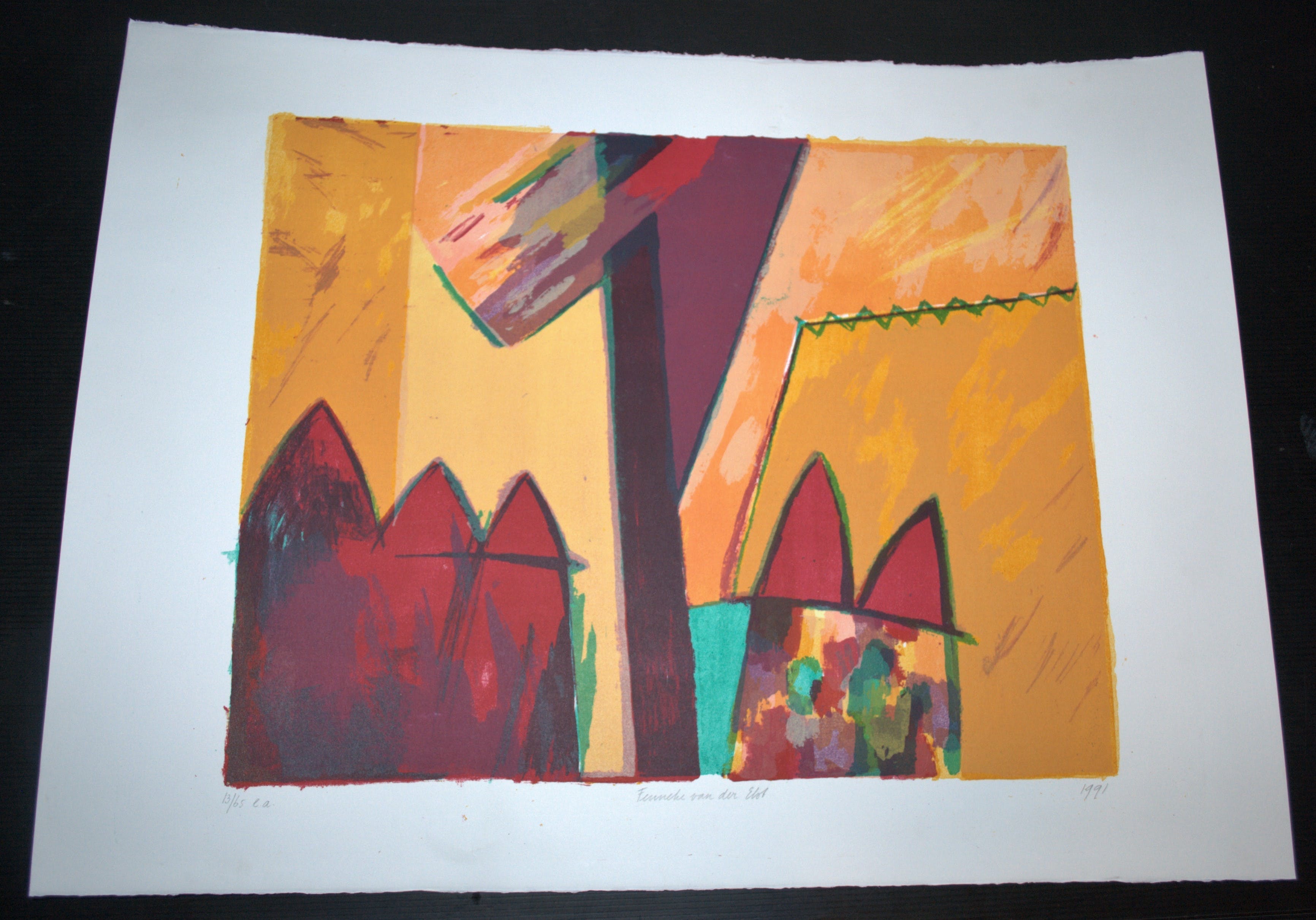 Fenneke van der Elst - kleurenlitho II - oplage 65 E.A. kopen? Bied vanaf 20!