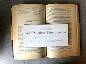 Wolf Kahlen - "Ephemere Stucke" - Bijzonder Object, Boek kaufen? Bieten Sie von 40!