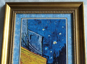 Curiosa - Ingelijste porseleinen wandtegel – Café de Nuit , Vincent van Gogh kopen? Bied vanaf 50!