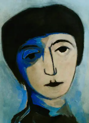 Niet of onleesbaar gesigneerd - Melancholische jonge vrouw, jaren '60 kopen? Bied vanaf 1!