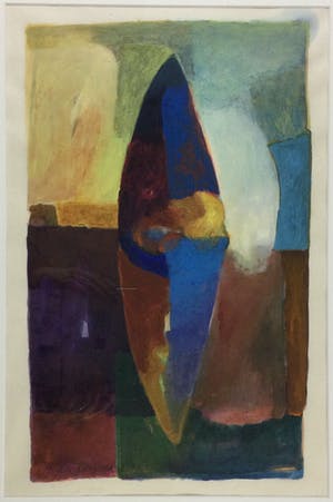 Angele Donjacour - z.t. | abstract geometrisch schilderij - ingelijst kopen? Bied vanaf 135!