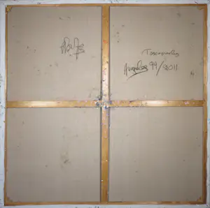 Angelos Tassopoulos - Olieverf op doek, Abstracte compositie - Zeer groot kopen? Bied vanaf 400!