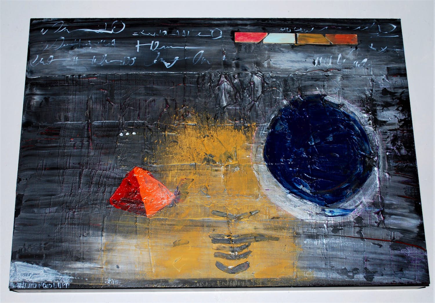 Antonio Poioumen - Gemengde techniek 2012 - canvasboard op een houten frame verkocht voor € 250!