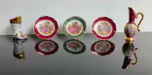 Royal Limoges - Miniatuur sierbordjes, laars en kan kaufen? Bieten Sie von 29!