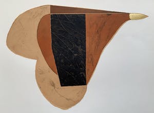 Jan Naezer - ets/aquatint met bladgoud | 'Zonder titel' | 1994 (Zeer kleine oplage) kopen? Bied vanaf 75!
