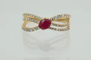 51 - Exclusieve geel 9karaats ring met diamant ca. 0.35crt kaufen? Bieten Sie von 280!