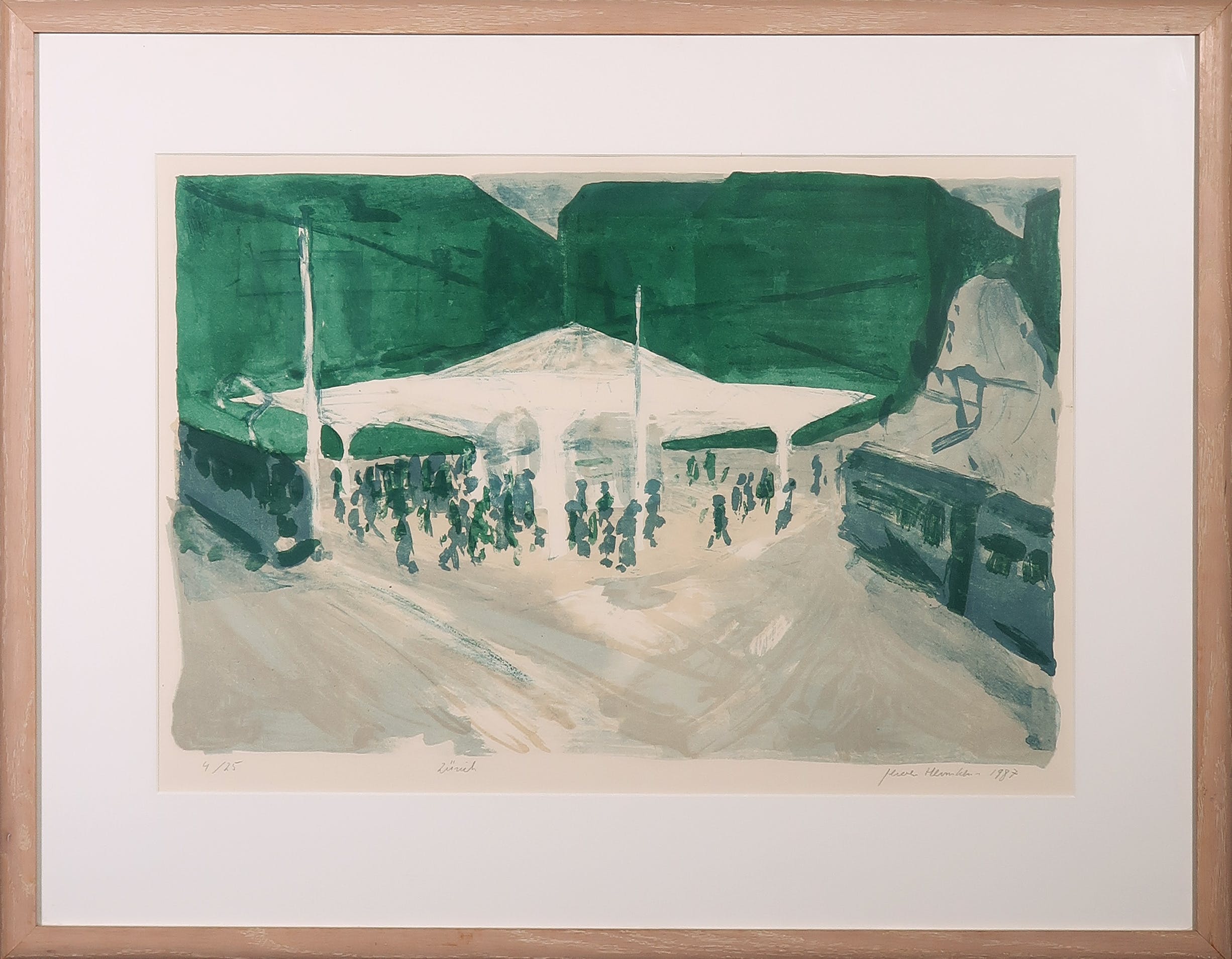 Jeroen Hermkens - Litho, Zurich - Ingelijst kopen? Bied vanaf 80!