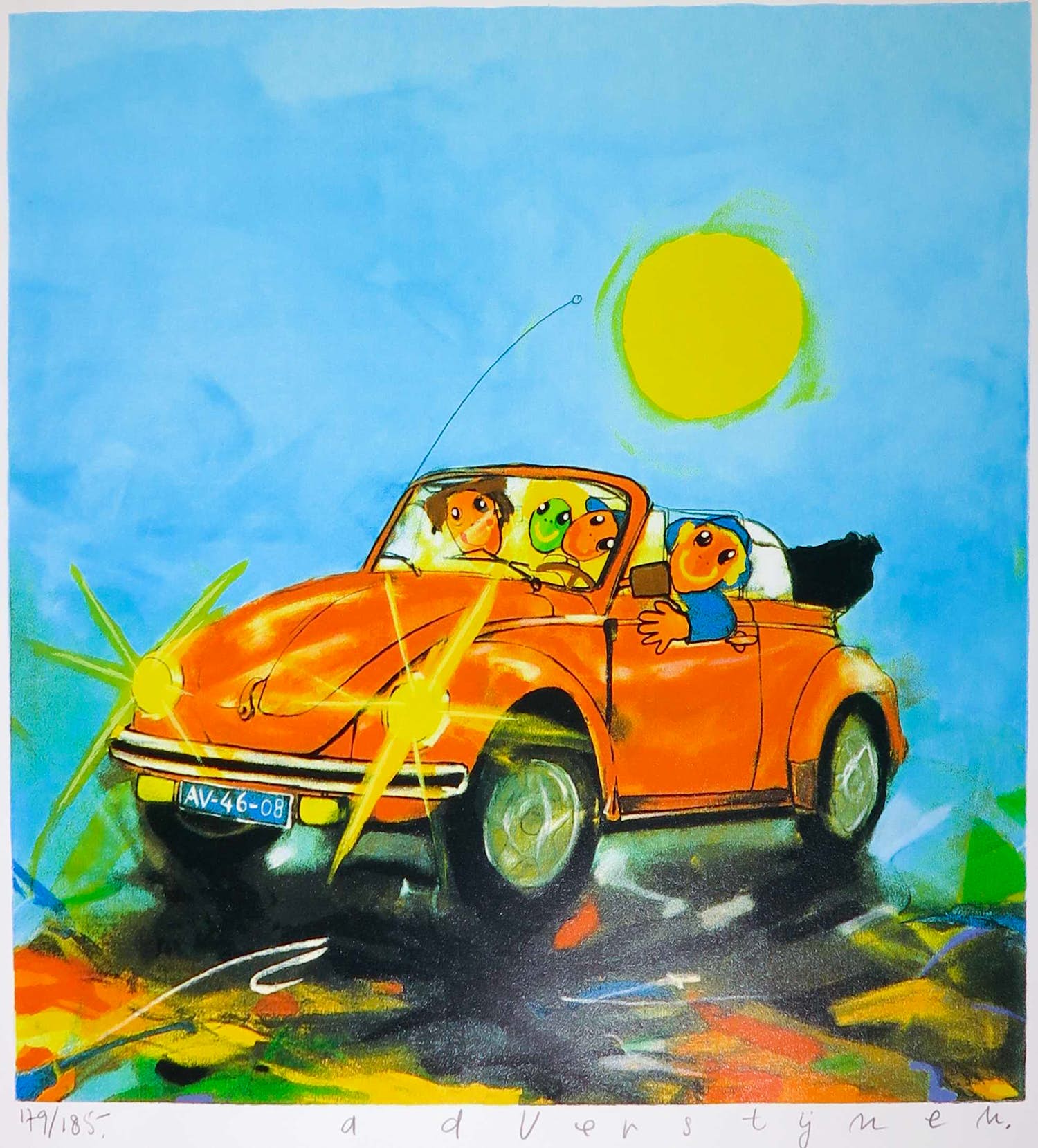 Ad Verstijnen - Zeefdruk, VW Kever kopen? Bied vanaf 1!