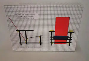 AcheterGerrit Rietveld - Modelbouwpakket Rood-blauwe leunstoel schaal 1:6? Enchérissez de 95!