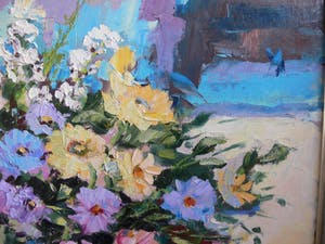 Ricky Damen-Vereijken - Stilleven met blauwe kom kopen? Bied vanaf 450!