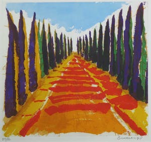 Jan Cremer - Aquatint, Toscana - Ingelijst kopen? Bied vanaf 300!