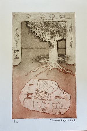 Jan Montyn - 2 bijzondere kleuren etsen kopen? Bied vanaf 140!