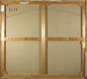 Klaas Sans - Olieverf op doek, Au 27ieme etage... - Ingelijst ( Zeer Groot) kopen? Bied vanaf 150!