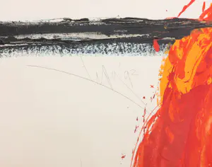 Arty Grimm - Gemengde techniek op doek, Abstracte compositie - Ingelijst (Zeer groot) kopen? Bied vanaf 600!