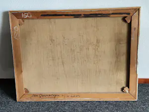 Jan Groenestein - Groot expressionistisch olieverf - "verblindend licht / nachtlandschap" 1960 kopen? Bied vanaf 126!
