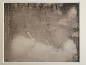 Jan Mankes - Jan Mankes, “Twee konijnen in herfstbosch”, 1911. kopen? Bied vanaf 70!