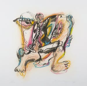 Henk Vierveijzer - Litho, Zonder titel - Ingelijst kopen? Bied vanaf 1!