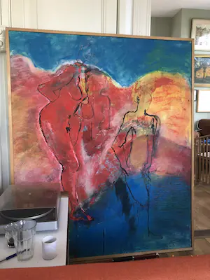 Eleonora Stol - Figuren in rood en blauw, 1993 kopen? Bied vanaf 325!