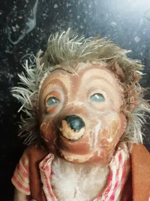 Curiosa - Mecki Steiff egel vintage speelgoed antiek 50s kopen? Bied vanaf 10!