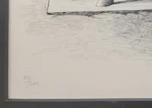 Joop Moesman - gesigneerde litho uit Petit 1 - ingelijst kopen? Bied vanaf 199!