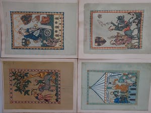 Niet of onleesbaar gesigneerd - Afbeeldingen van middeleeuwse Minnesangers kopen? Bied vanaf 1!