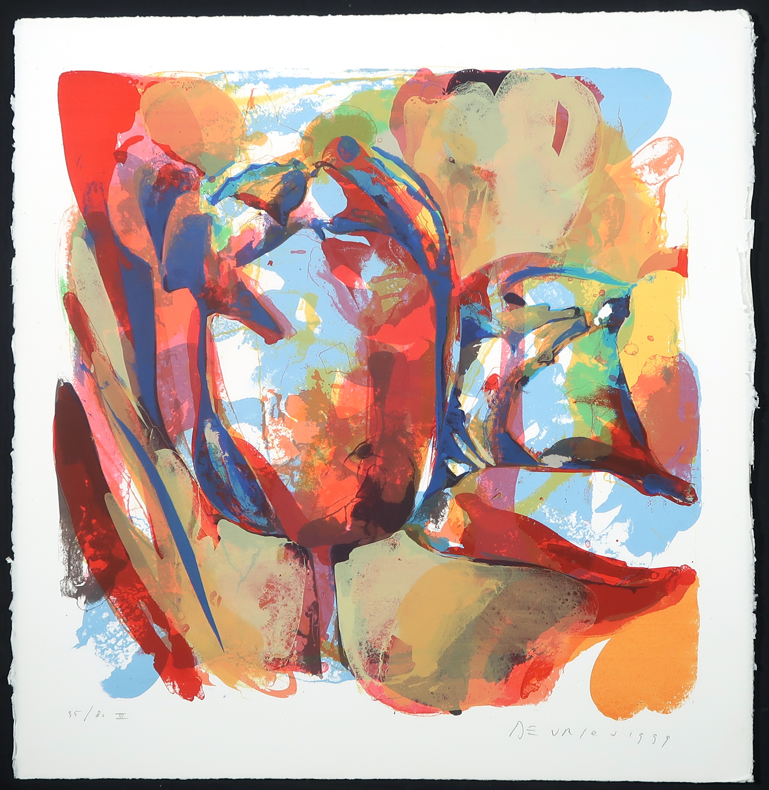 Paul de Vries - Zeefdruk, Bloemen - Tulpen kopen? Bied vanaf 35!