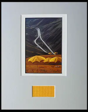 Christo - Project The Umbrellas US/Japan - 1984/91 - handgesigneerd -ready to frame kaufen? Bieten Sie von 95!