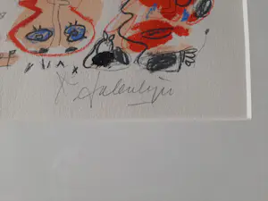 Kees Salentijn - Zeefdruk, People , ingelijst kopen? Bied vanaf 50!