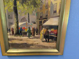 Buy Chris de Bruijn - " Dagje Markt"? Bid from 300!
