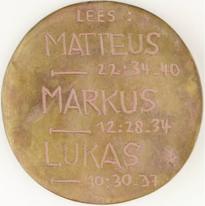 Inka Klinckhard - Bronzen penning: Barmhartige Samaritaan, jaar onbekend kopen? Bied vanaf 125!