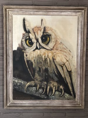 Alfons Van Meirvenne - Uil op tak kopen? Bied vanaf 1000!