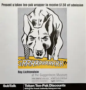 Roy Lichtenstein - "Grrrrrrrrrrr!!' - At the Guggenheim museum - 1993 - Nieuwstaat! kopen? Bied vanaf 55!