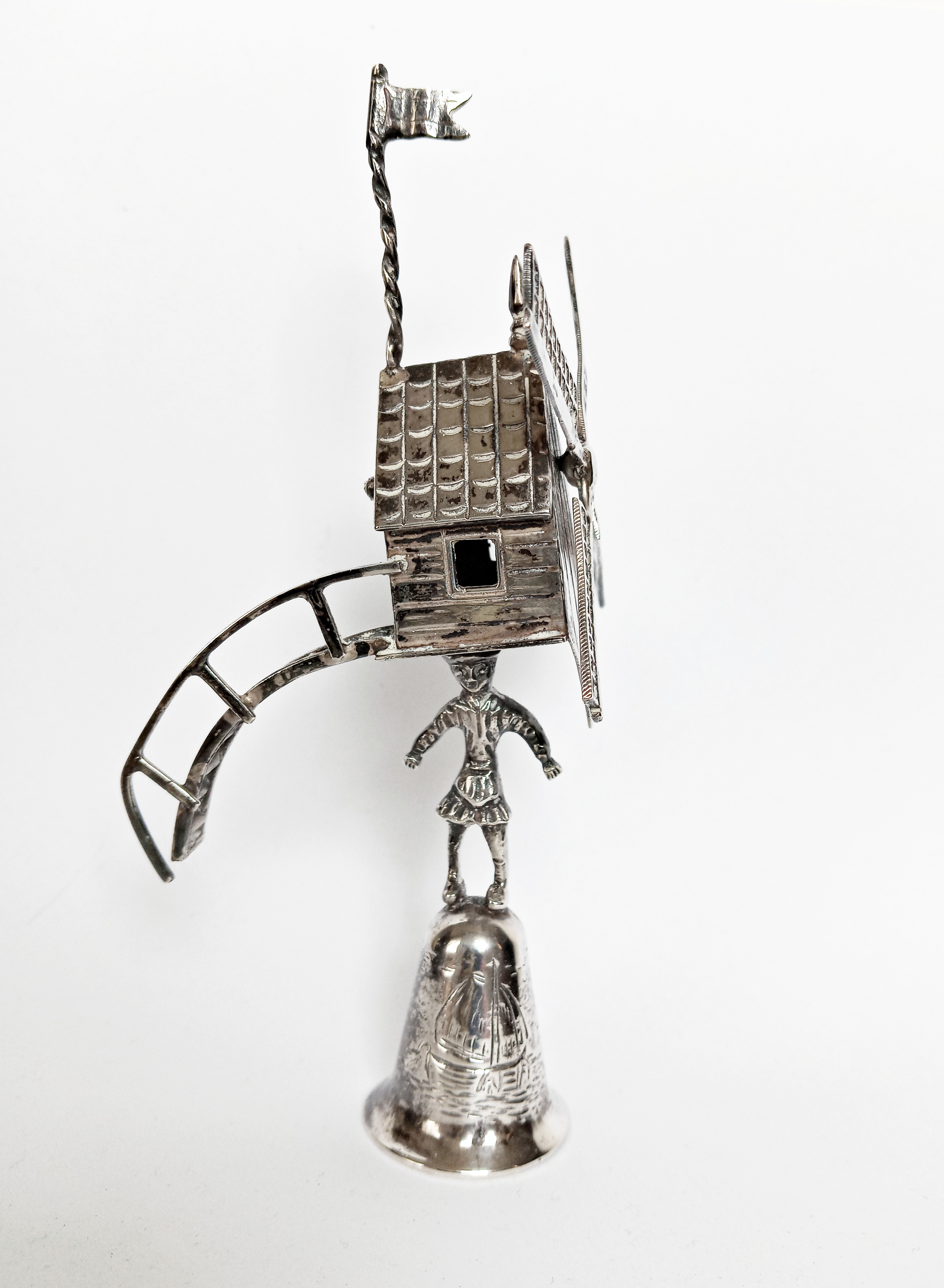 Miniatuur zilver molenbeker, Nederlands keur. kopen? Bied vanaf 95!