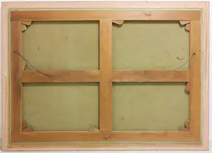 Niet of onleesbaar gesigneerd - Olieverf op paneel, Interieur landhuis- Ingelijst (Groot) kopen? Bied vanaf 1!