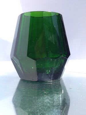 Moser - Facet geslepen kristallen vaas. kopen? Bied vanaf 35!