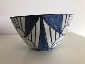 Pottenbakkerij de Vuurvogel - blauw-witte schaal kaufen? Bieten Sie von 100!