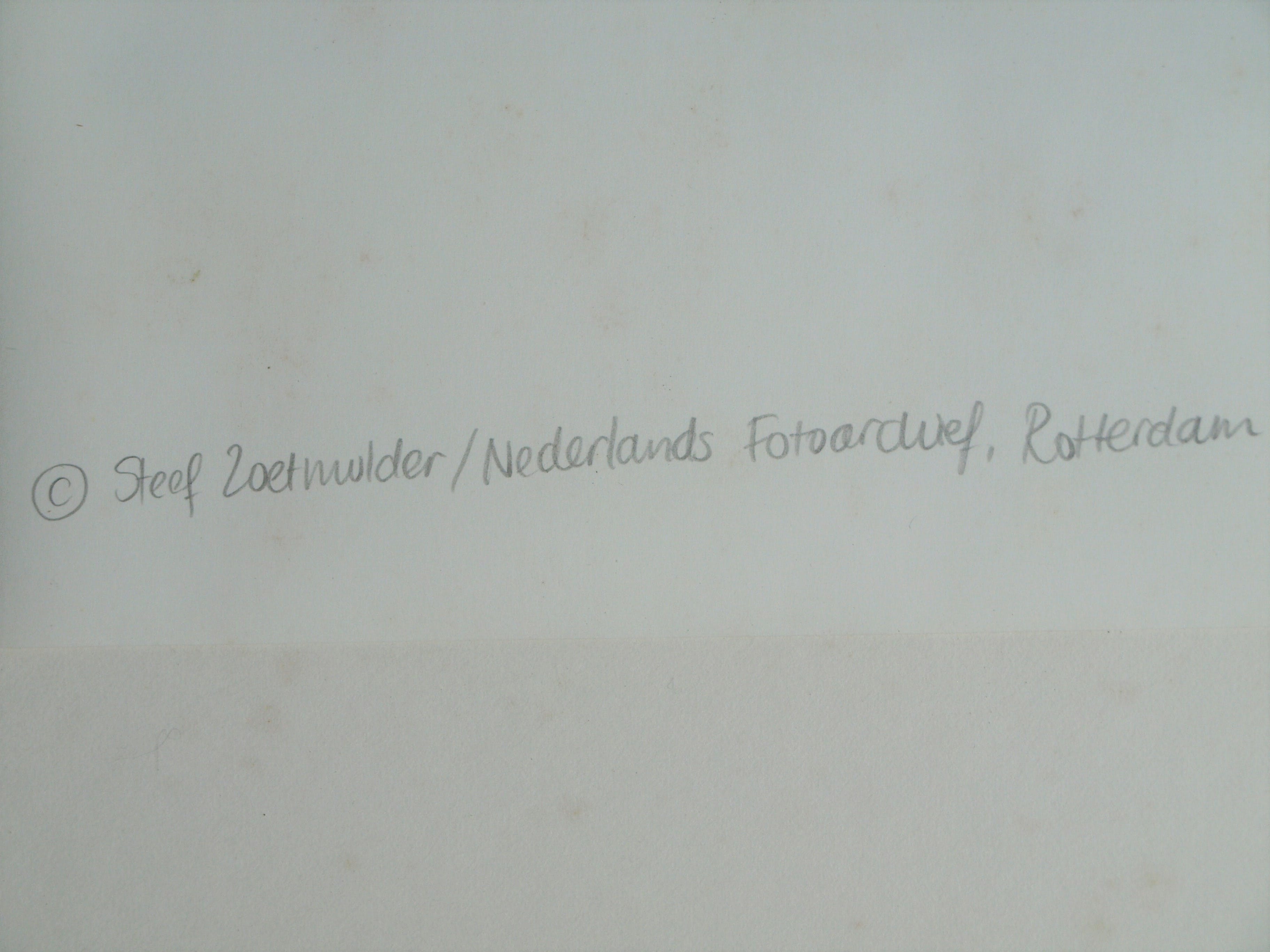 Steef Zoetmulder - Foto , Constructiewerker - gesigneerd & ingelijst – 1961 / 2001  kopen? Bied vanaf 125!