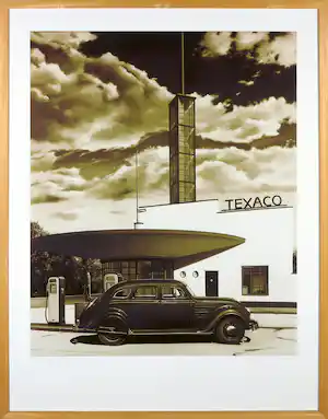 Araun Gordijn - Giclée, Texaco - Ingelijst vendu pour 100€ !