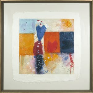 Alexander Vogels - Zeefdruk, Zonder titel - Ingelijst kopen? Bied vanaf 1!