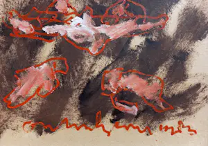 Anton Heyboer - Figuren, acrylverf op canvasboard (netjes ingelijst) kopen? Bied vanaf 275!