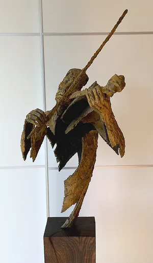 Jacques Van Den Abeele - Violonist, bronzen beeld (groot, zwaar) kopen? Bied vanaf 2750!