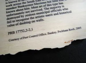 Banksy - Peckham Rock - British Museum kopen? Bied vanaf 300!